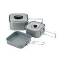 UNIFLAME ユニフレーム 山クッカー角型3 667705 パッキングしやすい角型でインスタントラーメンも割らずに持ち運べる