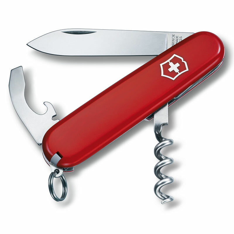 【日本正規品】VICTORINOX ビクトリノックス ウェイター 0.3303 レッド柄 「オフィサーナイフ」をワイン愛好家のためにご用意しました。送料無料(メール便) アウトドア、旅行、ワイン、ナイフ、便利
