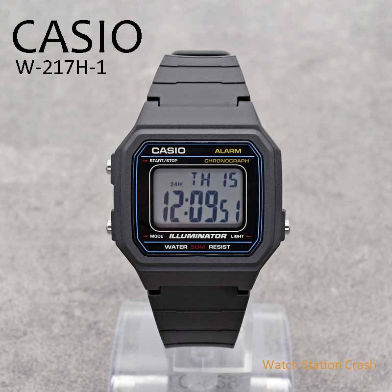 【日本未発売】CASIO デジタル 腕時計 メンズ W-217H-1A ストップウォッチ アラーム チープカシオ