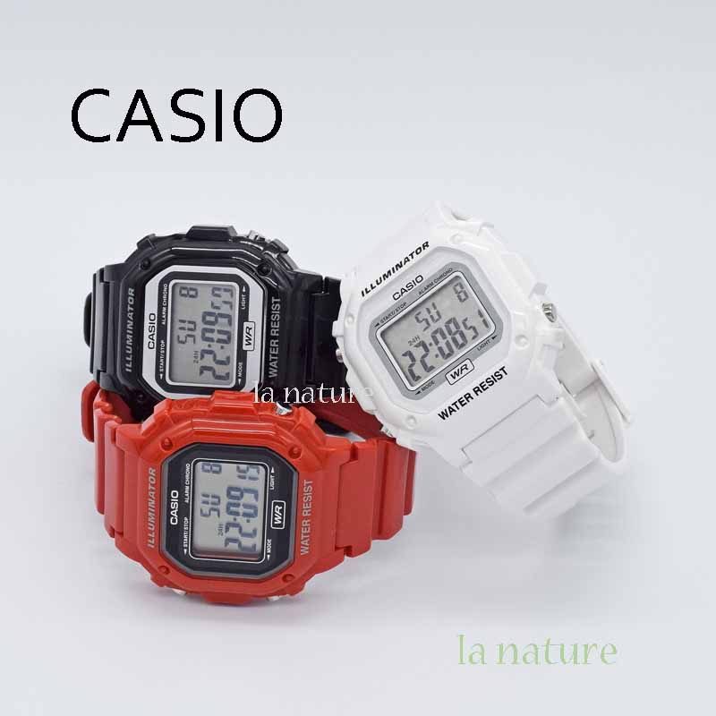 CASIO【国内正規品】腕時計 デジタル メンズ レディース キッズ 子ども カシオ ブラック レッド ホワイト 軽量 スト…