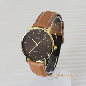 【5年保証】CASIO メンズ 腕時計 ゴールド ブラウン カシオ アナログ フェイクレザー 日本未発売 チープカシオ チプカシ MTP-VT01GL-5B きれいな時計