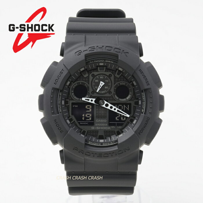 G-SHOCK CASIO カシオ GA-100-1A1 GA100-1A1 ジーショック g-sgock ブラック 黒 くろ ワールドタイム 20気圧防水 カジュアル スーツ 男性 メンズ 腕時計