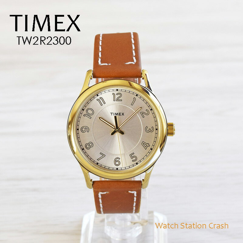 タイメックス TIMEX タイメックス ブランド 腕時計 New England Leather TW2R23000 ブラウン 革ベルト【並行輸入品】 メンズ レディース 少し小さめのダイヤル 36mm