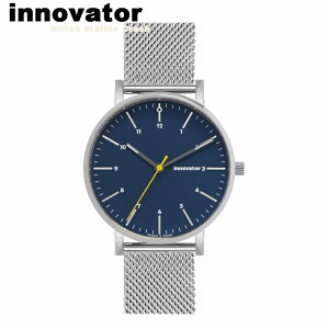 商品画像：Watch Station CRASHで人気の【北欧ブランド】イノベーター innovator エンケル ENKEL IN-0007-5 シルバー× ネイビーメッシュ 38mm 腕時計 メンズ レディース ビジネス カジュアル