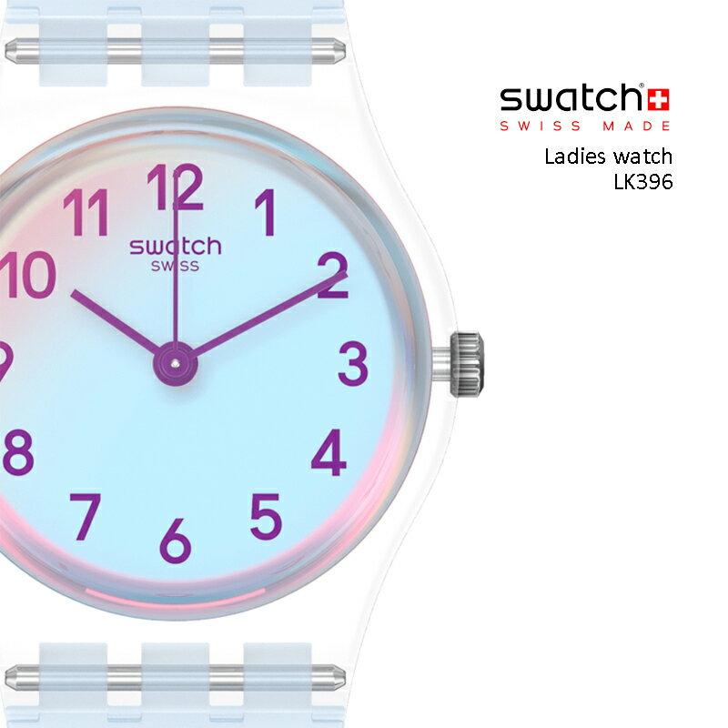 正規品 swatch (スウォッチ) 腕時計 レディース パステルカラー スケルトン LK396 LADY シンプル きれい かわいい CASUAL BLUE 贈り物 プレゼント 贈り物 プレゼント deal0304 2