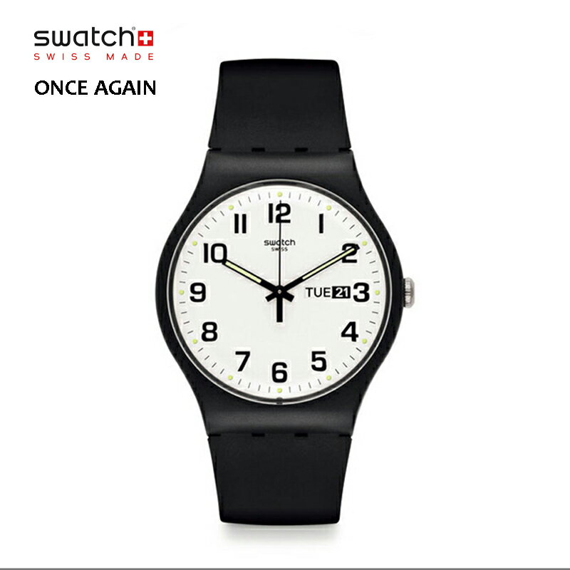 スウォッチ 腕時計（メンズ） 正規品 swatch (スウォッチ) ブランド 腕時計 アナログ メンズ レディース GB743-S26 ワンスアゲイン ONCE AGAIN 安心の2年保証 贈り物 プレゼント