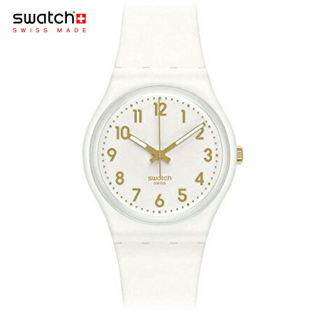 正規品 swatch スウォッチ SO28W106-S14 GENT WHITE BISHOP ホワイトビショップ メンズ レディース 腕時計 純白ゴールド仕様の男女問わず人気モデル 安心の2年保証 プレゼント 贈り物 誕生日