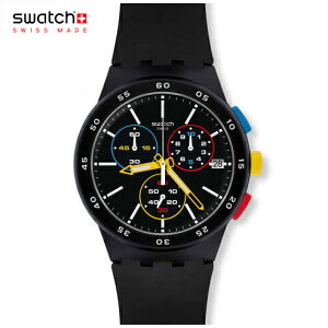 正規品 swatch (スウォッチ) 腕時計 メンズ BLACK-ONE ブラックワン SUSB416 Originals(オリジナルズ) CHRONO(クロノ) 安心の2年保証 贈り物 プレゼント 誕生日