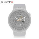 正規品 Swatch スウォッチ くすみカラー C-GREY シーグレイ SB03M100 パステルグレー セラミックとバイオ素材のプラスチックが混合された最新...
