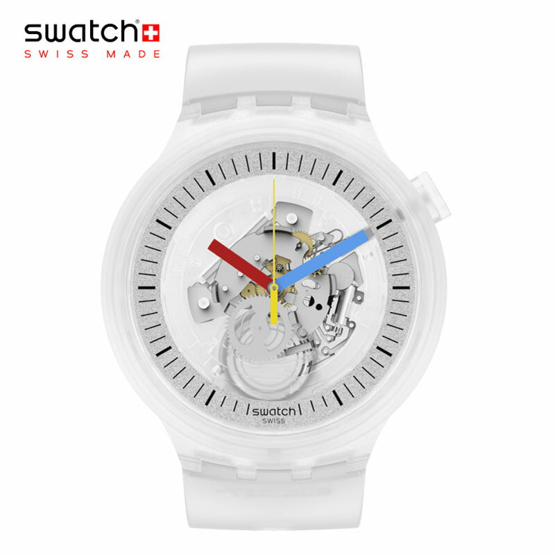 正規品 CLEAR シリーズ Swatch スウォッチ CLEARLY BOLD クリアリー ボールド SB01K100 安心の【2年保証】腕時計 メ…