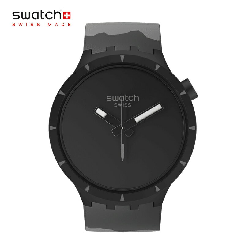 父の日 正規品 Swatch スウォッチ BIG BOLD BIOCERAMIC BASALT ビッグ・ボールド・バイオセラミック バソート ブラック SB03B110 COLOURS OF NATURE バイオセラミック素材の最新素材を使用 安心の2年保証 腕時計 メンズ レディース 贈り物 プレゼント deal0304