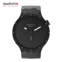 正規品 Swatch スウォッチ BIG BOLD BIOCERAMIC BASALT ビッグ・ボールド・バイオセラミック バソート ブラック SB03…