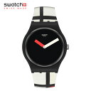 スウォッチ 腕時計（メンズ） 正規品 Swatch X Centre Pompidou スウォッチ アートコラボレーション RED SUOZ344 腕時計 メンズ レディース スウォッチとフランスの「ポンピドゥー・センター」によるコラボモデル