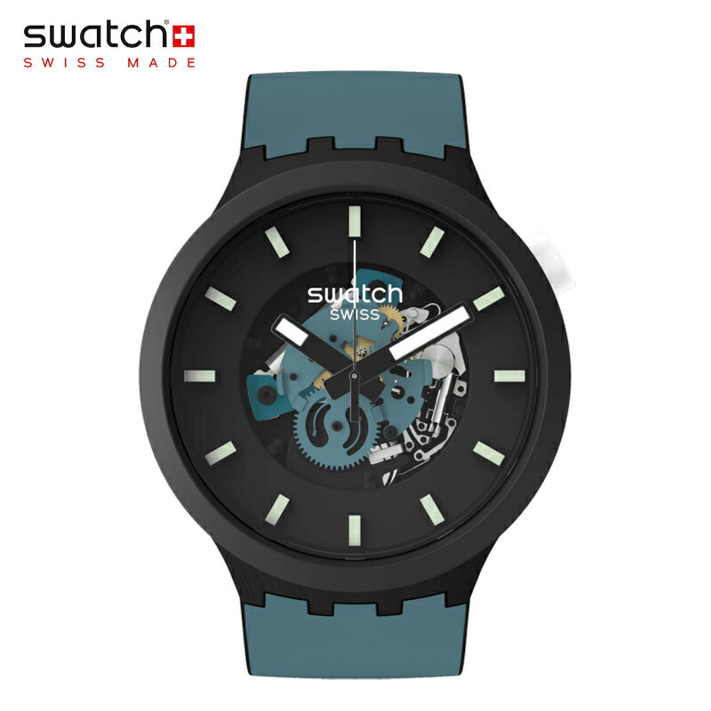スウォッチ 腕時計（メンズ） 正規品 Swatch スウォッチ BIG BOLD BIOCERAMIC セラミック バイオ由来プラスチック NIGHT TRIP SB03B107 安心の【2年保証】腕時計 メンズ レディース 贈り物 プレゼント