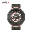 正規品 swatch 腕時計 メンズ レディース BIG BOLD ビッグ・ボールド BOUNCING グレー ピンク MISTY CLIFFS SB05P100…