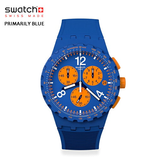 swatch スウォッチ【国内正規品】ブルー クロノグラフ スポーティーな時計のひときわ目立つブルーの外観 SUSN419 PRIMARILY BLUE 腕時計 メンズ レディース swatch スウォッチ【国内正規品】ブルー クロノグラフ スポーティーな時計のひときわ目立つブルーの外観 SUSN419 PRIMARILY BLUE 腕時計 メンズ レディース