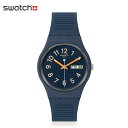 スウォッチ 腕時計（メンズ） 【NEW】Swatch スウォッチ TRENDY LINES AT NIGHT トレンディ・ラインズ・アット・ナイト SO28I700 ダークブルー バイオ由来素材ケース 安心の【2年保証】腕時計 メンズ レディース deal0304