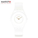 swatch (スウォッチ) 国内正規品 ケースの厚さ わずか 3.9mm 極薄 軽い 静か バイオ由来素材 SKIN TICK DIFFERENT BLANCA ティック・ディファレント・ブランカ SS09W100 腕時計 ホワイト メンズ レディース(2)
