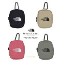 THE NORTH FACE ノースフェイス カラビナ付き ミニポーチ 4カラー NN2PQ19 ブラック ベージュ ピンク アボカド Air pods サイフ...