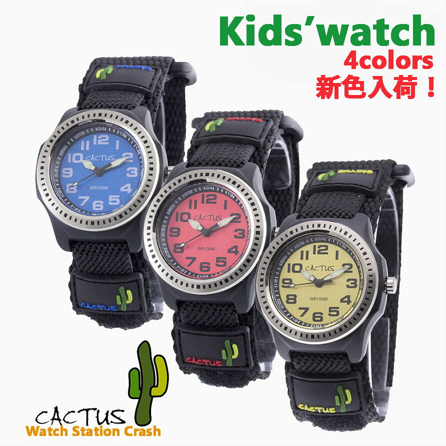 こども キッズ 腕時計 アナログ【日本正規品】KIDS CACTUS 水に強い オーストラリア CAC-45-M01 CAC-45-M03 CAC-45M07 CAC-45M10 プレゼント 贈り物 お祝い 卒園 卒業 入園 入学