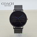 コーチ 腕時計（メンズ） COACH アナログ 腕時計 メンズ レディース CHARLES チャールズ ブラック メッシュ バンド 14503331 ブランド コーチ