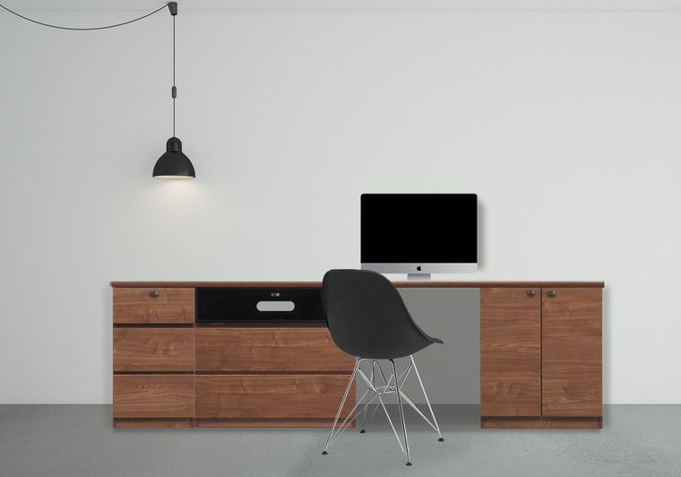 ★ 【自社製造商品/開梱設置送料無料】 ME パソコンデスク 240幅 パソコンデスク 木製 幅240cm パソコンデスク ハイタイプ pcデスク 書斎 デスク 完成品 北欧 国産 大川家具 日本製