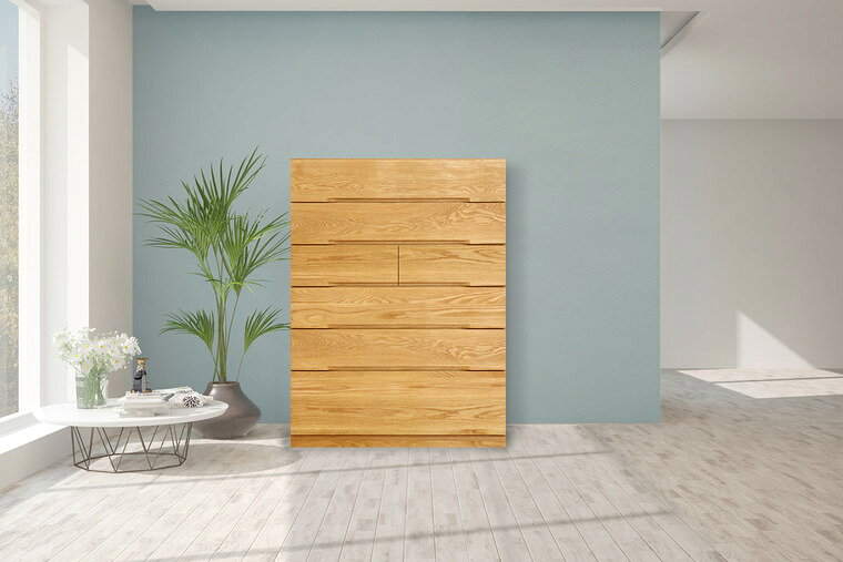 【開梱設置送料無料/受注製作】 桐チェスト 幅88cm 6段 奥行43.5 クローゼット収納 桐たんす 桐箪笥 完成品 衣類収納 オーク 和風 チェスト 木製 88幅 桐 タンス 国産 大川家具 日本製