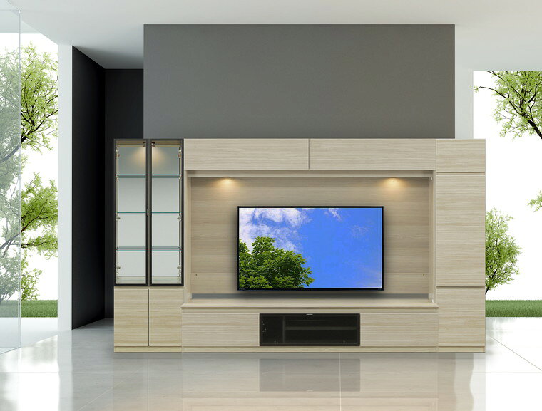 【開梱設置送料無料/受注製作】 CME 幅300CME 壁面収納 テレビボード TVボード テレビ台 リビング収納 キャビネット モダン tvボード tv台 完成品 300幅 国産 大川家具 日本製 おしゃれ 壁面収納 [2]