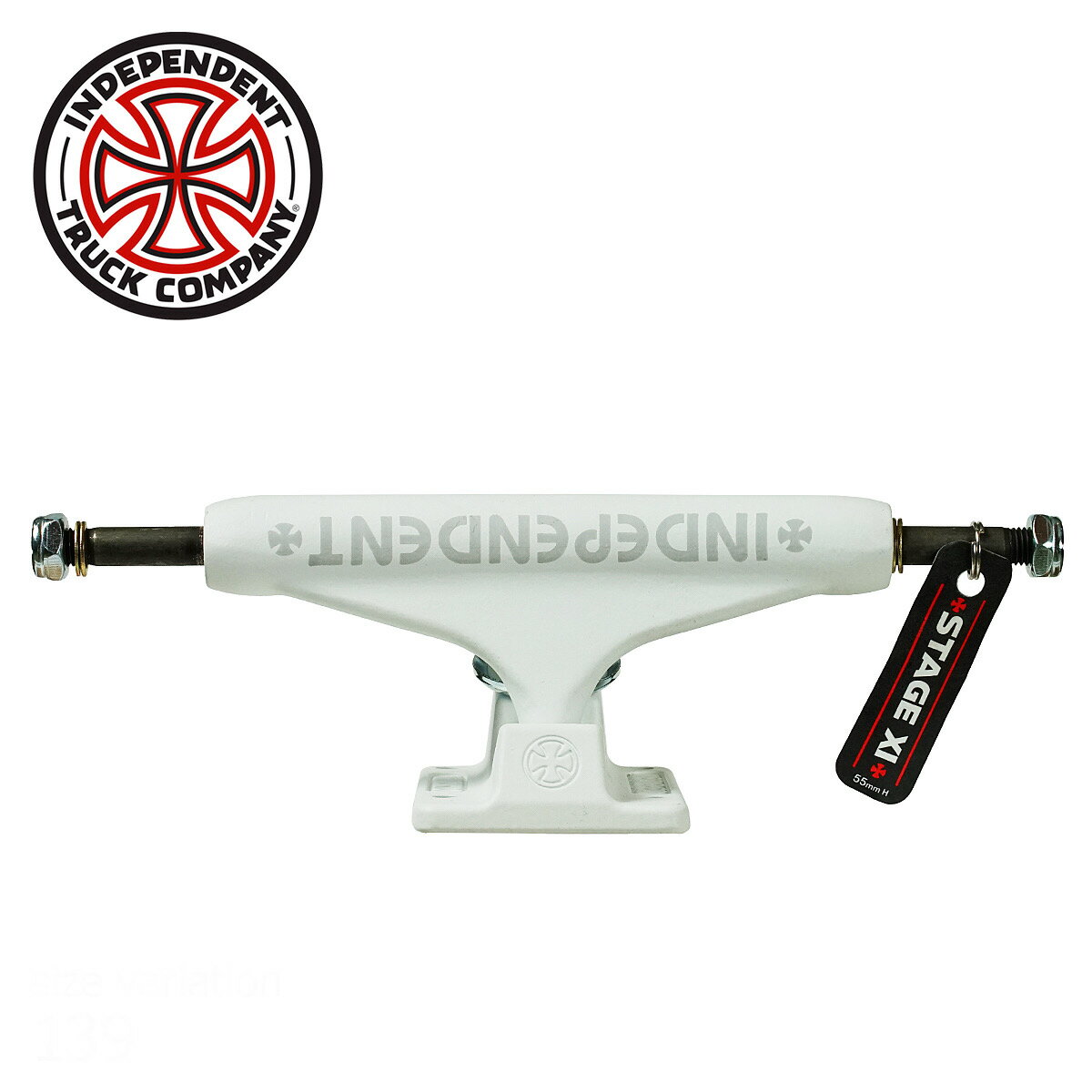 【0の付く日★10%OFFクーポン配布中！！】INDEPENDENT TRUCK インディペンデント トラック スケボー ST11 BAR WHITE OUT スケートボード パーツ インディー