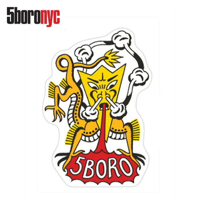 【5/23 20:00から4時間限定★15％OFFクーポン配布中 】5BORO X.T.R DORAGON STICKER 2022 ファイブボロ 5B ステッカー