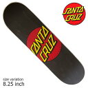 SANTA CRUZ Classic Dot DECK Matte Black 8.25inch