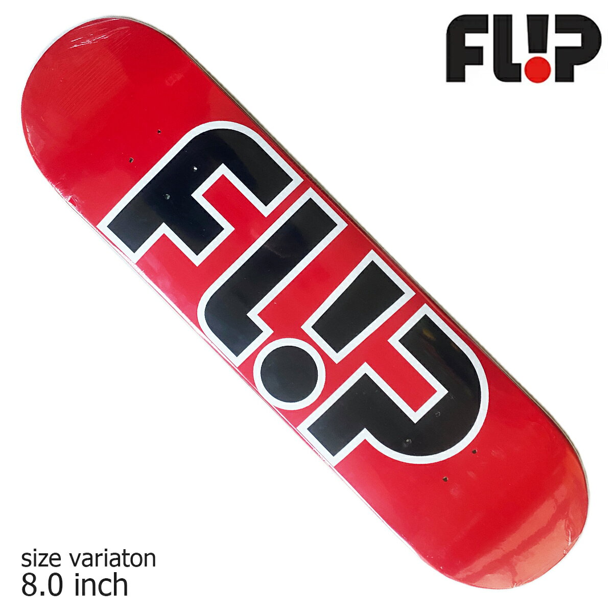 FLIP OUTLINE 8.0 RED フリップ デッキ スケートボード スケボー