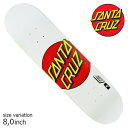 【29日23：59まで★全品7％OFFクーポン配布中♪】SANTA CRUZ Classic Dot DECK Matte White 8.0inch スケボー スケートボード デッキ サンタクルーズ