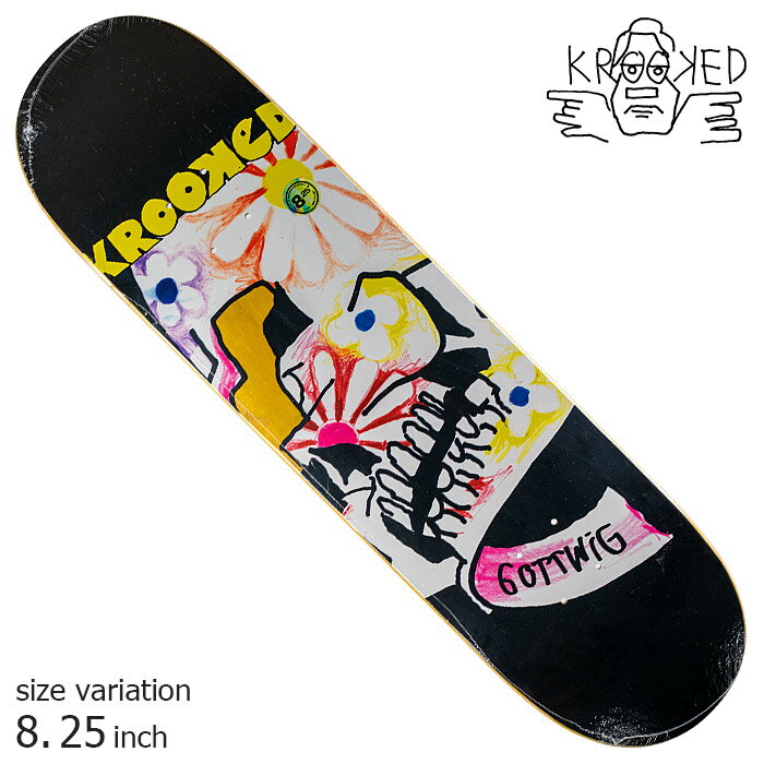 ں2000OFFݥKROOKED ǥå 륭å ܡ GOTTWIG OLD BLOOM 8.25 inch ȥܡ ȥ꡼ sk8 