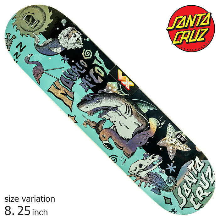 【20日は0の付く日★10％クーポン配布中♪】SANTA CRUZ サンタクルーズ デッキ スケボー 8.25inch VX WINKOWSKI DOPE PLANET スケートボード 板 SKATEBOARD