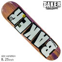 【10日は0の付く日★10 OFFクーポン配布中♪】BAKER ベイカー デッキ スケボー LOGO VENEERS B2 8.25inch ベーカー スケートボード 板 SKATEBOARD