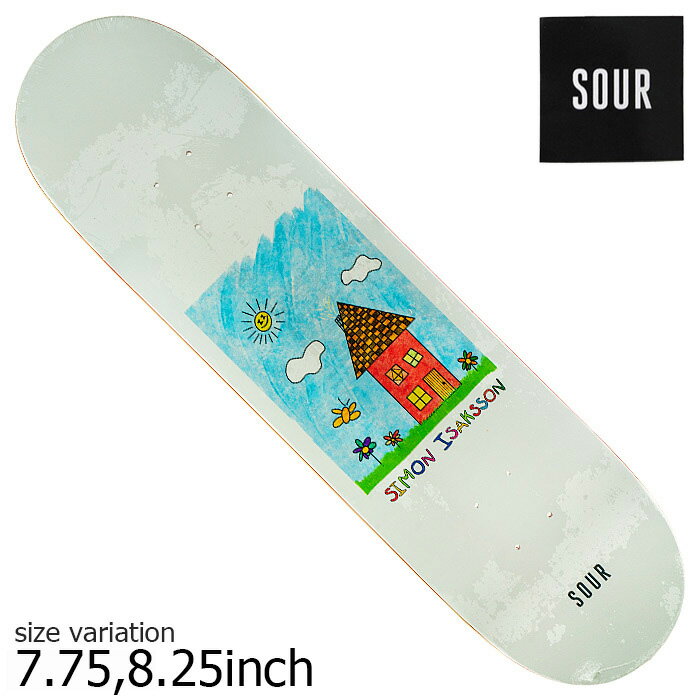 SOUR サワー デッキ スケボー Simmon WM Art 7.75 8.25 inch スケートボードSKATEBOARD 板