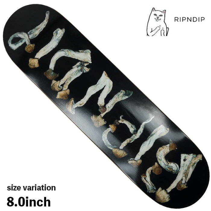 【20日は0の付く日★10％クーポン配布中♪】RIPNDIP リップンディップ スケボー デッキ 猫 IS THIS REAL LIFE DECK 8.0inch スケートボード ネコ 板 DECK