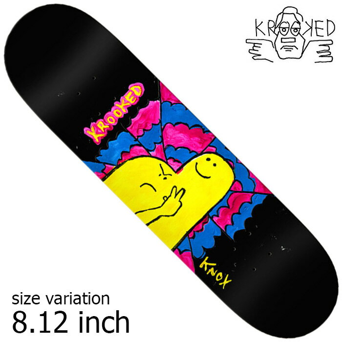 【限定10%★15%OFFクーポン配布中！！】KROOKED クルキッド デッキ スケボー KNOX GREETINGS 8.12inch スケートボード クルックド スケート SKATE