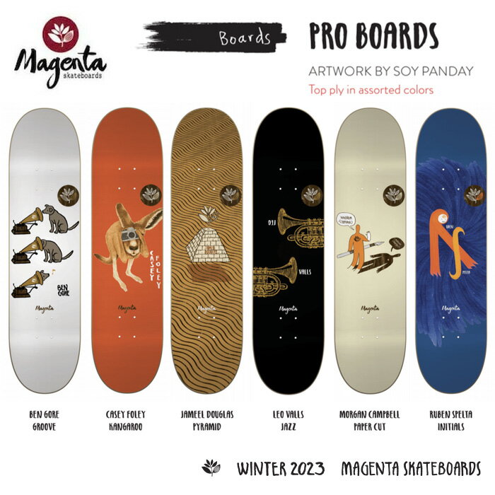 【限定10%★15%OFFクーポン配布中！！】MAGENTA マゼンタ デッキ スケボー WIN23 DECK スケートボード 板