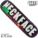 【29日23：59まで★全品7％OFFクーポン配布中♪】BAKER ベイカー デッキ スケボー NECKFACE TOXIC RATS 8.75inch スケートボード SKATEBOARD