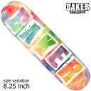 【5の付く日限定★11%OFFクーポン配布中!!】BAKER ベイカー デッキ スケボー ROWAN RAINBOW 8.25inch スケートボード SKATEBOARD