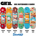 GIRL ガール デッキ スケボー ハローキティ サンリオ HELLO KITTY FRIENDS BENNET CARROLL GASS GEERING MALTO PACHECO 8.0 8.25inch スケートボード ストリート