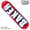 【29日23：59まで★全品7％OFFクーポン配布中♪】BAKER BRAND LOGO WHITE 8.0 8.125 8.25 8.5 8.6 デッキ ベイカー ベーカー スケボー SKATEBOARD スケートボード ブランドロゴ