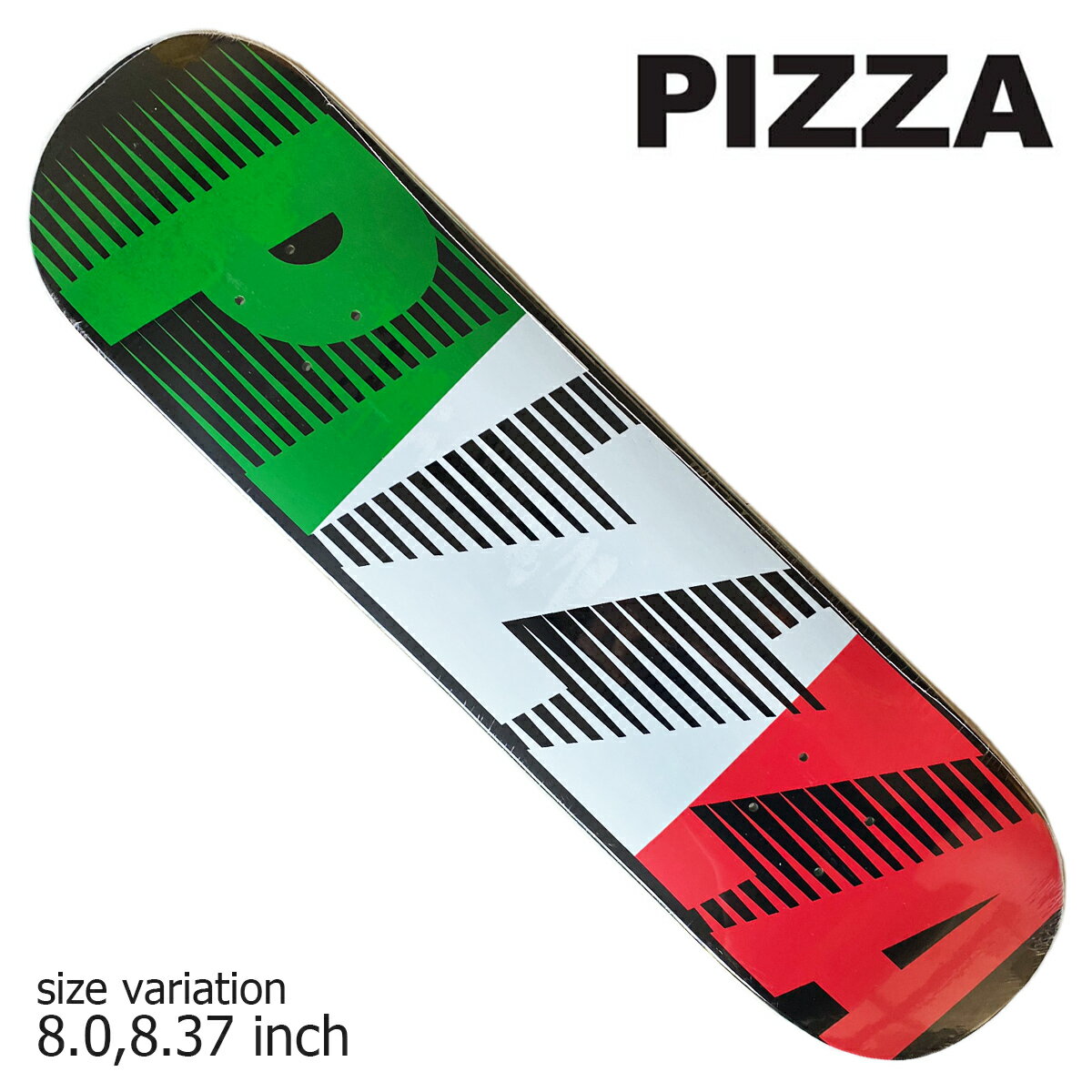 【最大2000円OFF★クーポン配布中♪】PIZZA TEAM SPEEDY BLACK 8.0 8.37 inch ピザ デッキ スケートボード スケボー