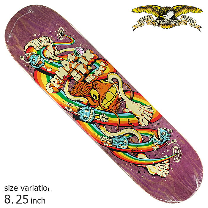 y25聚11%OFFN[|zzzANTIHERO HEWITT GRIMPLE ZAPPED MINI SERIES 8.25inch XP[g{[h XP{[ fbL SKATEBOARD A^C q[[ A` q[[