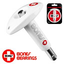 ■商品名　：BEARING TOOL ■通常価格：3,300円（税込） ■商品詳細： コンパクトで持ち運びに便利なベアリングツールです。簡単にベアリングの着脱ができます。 [ベアリングを取り付ける場合] 1. ヘッド部分のボタンを押しながら、ベアリングをツールに差し込む。 2. ボタンを離してロック。 3. そのままウィールに押し込んでセット完了。 [ベアリングを取り外す場合] 1. ヘッド部分のボタンを押しながら、ツールをベアリングに差し込む。 2. ボタンを離してロック。 3. 引き抜く。 [BONES BEARING] 1983年 POWELL 社がスケートボード専用に開発。強い衝撃、ターンでのサイドからの負荷、 ゴミホコリなどに耐える設計がされており、速く回転し長持ちする。 スケート用ベアリングに工業規格はあてはまらないという考えの下、ABEC表示はされていない。