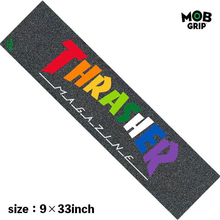 MOB GRIP モブ グリップ デッキテープ スケボー スラッシャー THRASHER YELLOW&ORANGE FRAME グリップテープ スケートボード SK8