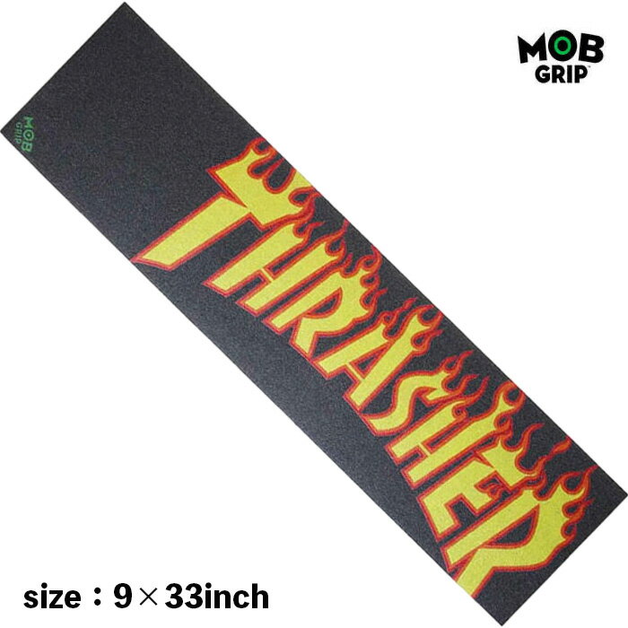 MOB GRIP モブ グリップ デッキテープ スケボー スラッシャー THRASHER YELLOW&ORANGE FRAME グリップテープ スケートボード SK8