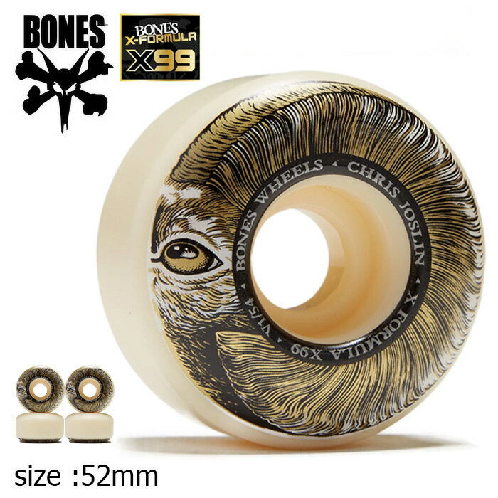 BONES ハード ウィール ボーンズ スケボー X-FORMULA JOSLIN RAMPAGE 99A V1 52mm タイヤ パーツ スケートボード ギア ストリート 正規品